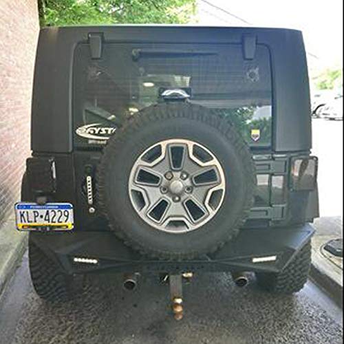 OMOTOR Smoked LED Tail Lights for 2007-2017 Jeep Wrangler Brake Reverse Light Rear Back Up Lights DRL Daytime Running Lamps