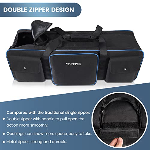 YOREPEK Tripod Carrying Case Bag, Light Stand Bag with 2 Protective