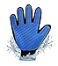 TAFCI Pet Grooming Glove - Efficient Pet Hair Remover Glove - Gentle De-shedding Brush Glove - Massage Mitt with Enhanced Five Finger Design - Perfect for Dogs & Cats with Long & Short Fur by 1 Pack）
