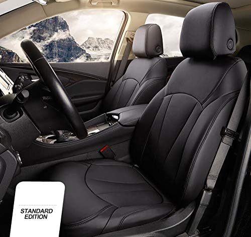 QCZT88 Car seat cover leather seat cover is compatible with Chevrolet Honda CRUZE, AVEO, EPICA, CAPTIVA, MALIBU, CAMERO, SAIL, LOVA,black,HondaCRUZE