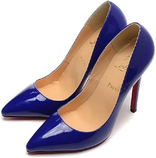 Amazon Christian Louboutin クリスチャンルブタン レディースハイヒール女性靴100mmパンプス赤底 25 並行輸入品 パンプス