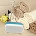 Pumice Stone for Feet - 2 in 1 Scrubber with Soap (Ta Tree) - Foot Care & Pedicure Kit - Valentines Day Gifts for Her