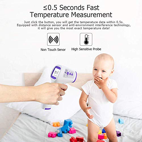 Infrared Forehead Thermometer NonContact Medical Thermometer with LED