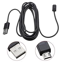 Liangxiang Black Color USB Charging Cord charger Wire cable for Sony Playstation 4 PS4 Controller 3M/10FT