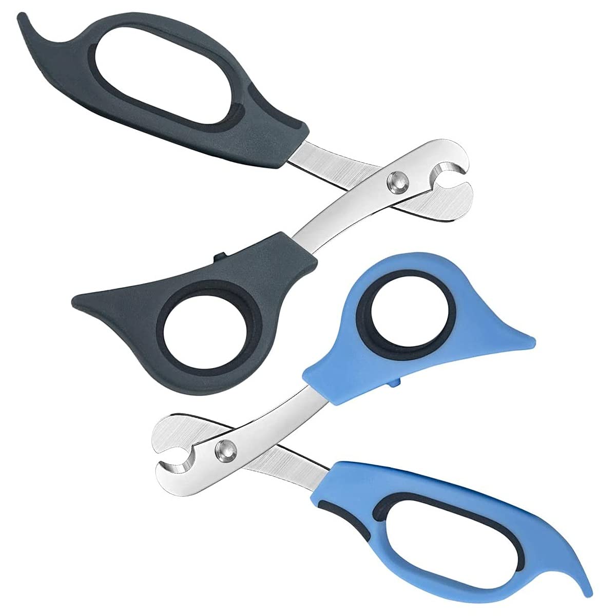 LATRAT Pack of 2 Tablet Dividers Scissors Pill Scissors Cutter with Stainless Steel Blade and Ergonomic Handle for Accurate Dosage of Small Large Pill Tablet