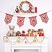 Tatuo Chinese New Year Garland Decorations Fu Good Luck Red Hanging Garland Party Banner for Chinese New Year Spring Festival Party Decorations