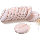 Pure Cotton Powder Puff,Puff, for Powder Foundation, 3.15 inch Normal Size, with Strap, Blending for Loose Powder Mineral Pow