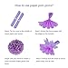 Mermaid Party Decorations Supplies Paper Pom Poms Lanterns Purple Balloons for Birthday Party,Festival,Baby Shower,Bridal Shower