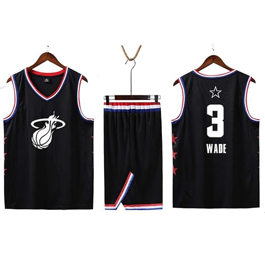 NBA Wade # 3 Miami Heat Baloncesto Sin Mangas Clásico Bordado ...