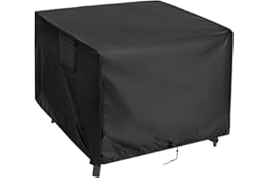 Kingling Outdoor Table Cover Square, 48 inch Square Patio Table Covers, Waterproof Small Outdoor Table Cover Patio Furniture Covers - 48"L x 48" W x 36" H