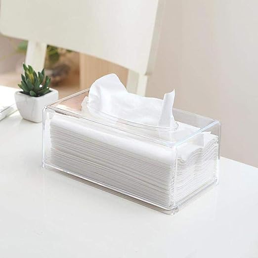 Kuizhiren1 - Caja de papel para pañuelos, transparente: Amazon.es: Hogar
