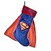 Personalized Superman Christmas Stocking With Cape and Name - 19 Inches