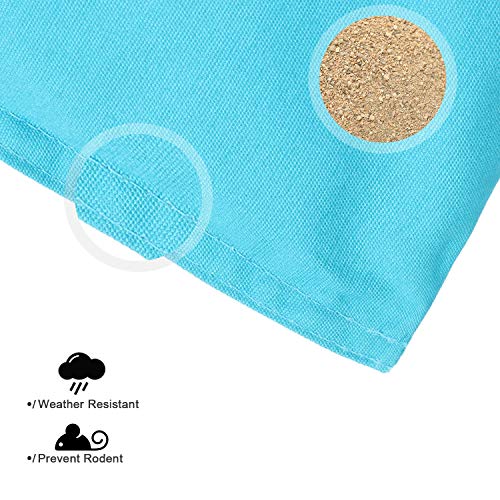 OOFIT Cornhole Bean Bags Set of 8 Weather Resistant for Tossing Corn Hole Game with Carrying Box (Pink, Blue)