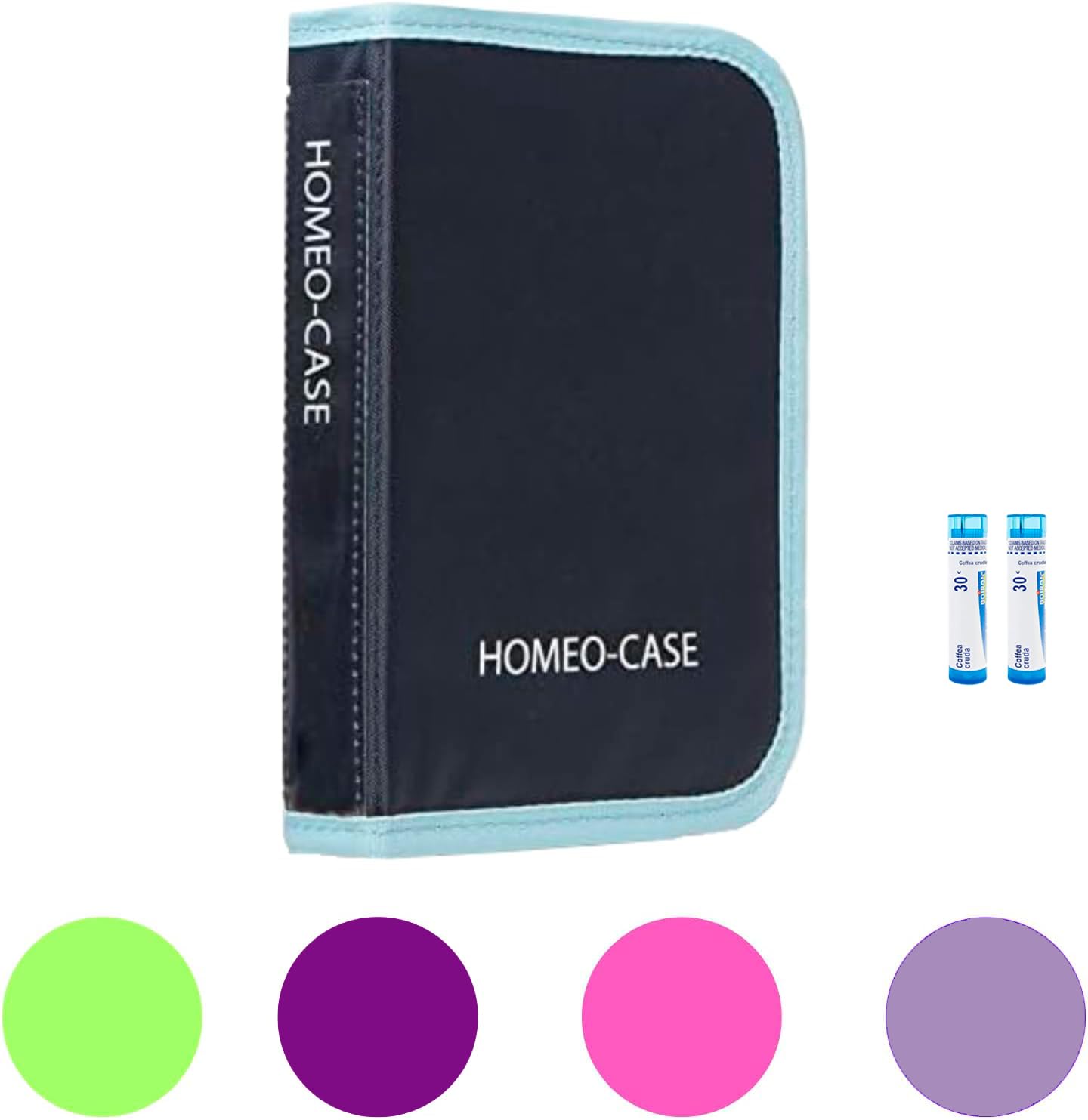 HOMEO-CASE | Homeopathy Case with 40 Spaces for Boiron Tubes 4g | Tubes Not Included | Blue Colour
