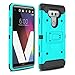 LG V20 Case, Zenic Shock Resistant Hybrid Tri-Layer Armor Defender Protector Case Cover with Belt Swivel Clip and Kickstand for LG V20 All Carriers (Green)