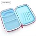 JUJIN Cute Owl Face Hardtop EVA Pencil Case Big Pencil Box With Compartment For Kids (Light Blue)…