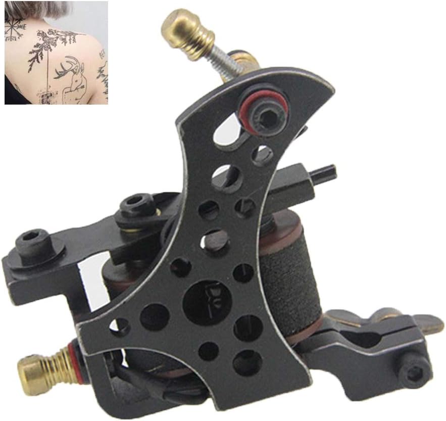 1 tattoo machine coil, Fine Lining Tattoo Machine Iron 8 Wrap Coils Tattoo Guns Tattoo Supply