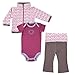 Yoga Sprout Unisex Baby Cotton Hoodie, Bodysuit or Tee Top, and Pant, Girl Lotus, 0-3 Months