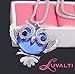 Blue Owl Pendant Necklace - Perfect Jewelry Gift