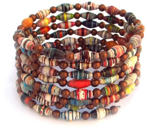 Paperbeads by Janice Mae Petite Memory Wire Copper Bangle