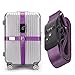 BlueCosto (Purple) TSA Approved Locking Luggage Strap Suitcase Travel Belts