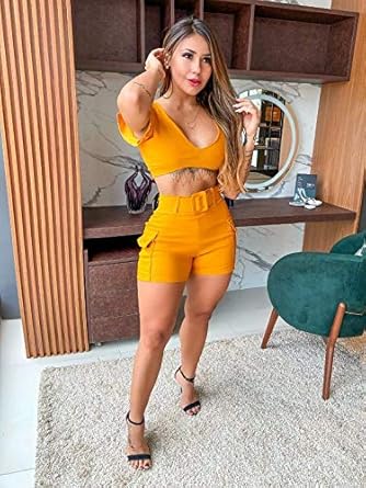 roupas femininas conjunto cropped