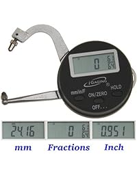 igaging Digital Electrónica Medidor de espesor 0   1" 25 mm Micrómetro Calibrador pulgadas mm fracciones