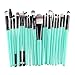 SANNYSIS 20 pcs Makeup Brush Set tools Make-up Toiletry Kit Wool Make Up Brush Set (Black)