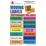 UBOXES Moving Labels Identify Moving Box Contents