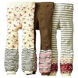 Kubeer 3pc 1-6T Baby Pants Child Leggings Tights Legs Girl Trousers Warm Clothes
