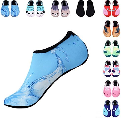 Water Shoes for Women Men Kids,YOOKOO Durable Sole Barefoot Water Skin Shoes Aqua Socks For Beach Pool Sand Swim Surf Yoga Water Aerobics