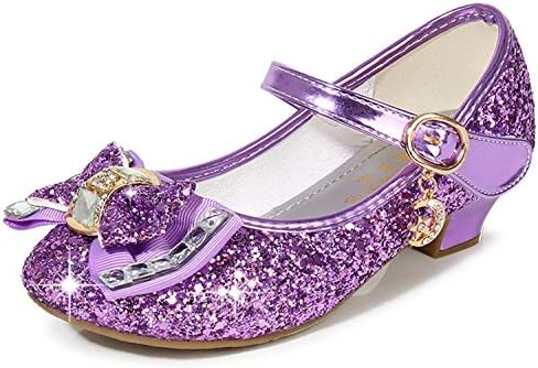 Waloka Flower Girls Dress Wedding Party Bridesmaids Heel Mary Jane Princess Shoes