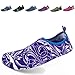CIOR Mutifunctional Quick-Dry Water Shoes with Holey Ventilation KPU Outsole For Swimming Beach Pool Sports Surf Exercise,SYY12,purple,L