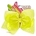 Claire's Girl's JoJo Siwa Large Boomerang Rhinestone Bright Yellow Hair Bow