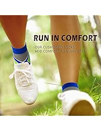 Calcetines de compresión NEWZILL de corte bajo   1 par (15-20 mmHg) calcetines de running unisex con tecnología de frecuencia integrada para soporte de talón, tobillo y arco