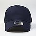Plain Tone on Tone Cotton Mesh Adjustable Low Profile Baseball Cap Quilt Camo Heather Distressed (Navy)