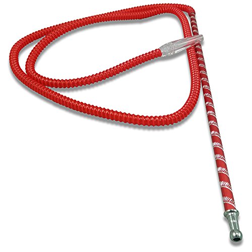 The 75'' Laser Washable Hookah Hose - Red