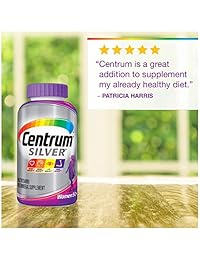 Centrum Silver Women (200 Count) Multivitamin / Multimineral Supplement Tablet, Vitamin D3, Age 50+