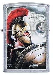 Zippo Mazzi Roman Soldier with Lion Street Chrome