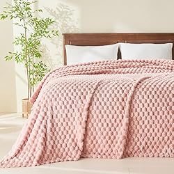 NEWCOSPLAY Super Soft Queen Blanket Pink Premium
