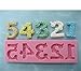 Anyana Alphabet Number 0-9 3d Silicone Mold with Lollipop Hole Fondant Cake Decorating tools cupcake topper Candy chocolate