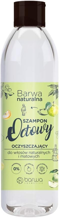 BARWA Apple Cider Vinegar Shampoo, 300ml (Natural, Nourishing, for Dull Hair), 300 ml (Pack of 1)