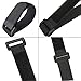Ably 8inch/12inch/18inch/24 inch Cable Straps, Nylon Cable Ties, Hook and Loop Straps Reusable Fastening Cable Ties for Cable Management (25 Pack,Black)