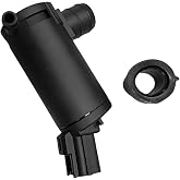 ANFTDCO Front Windshield Washer Pump Replacement for 89017059 | Compatible with Crown Victoria City Tribute and Grand Marquis, grommet supplied, washer-fluid flow, replacement part