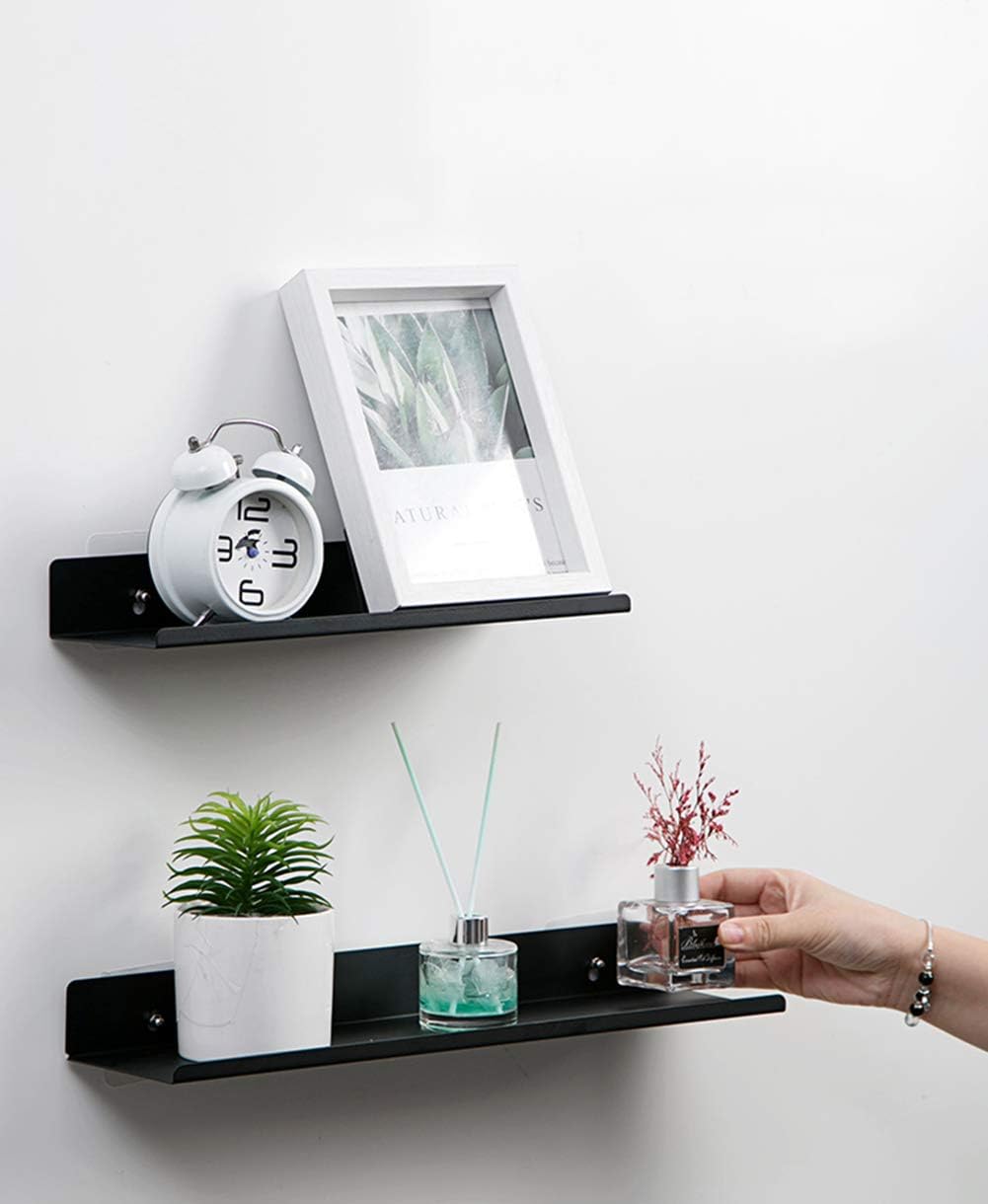 Povinmos Floating Shelves Wall Decor, No Drilling Durable