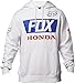 Fox Racing Men's Honda Basic Fleece Hoody,X-Large,White