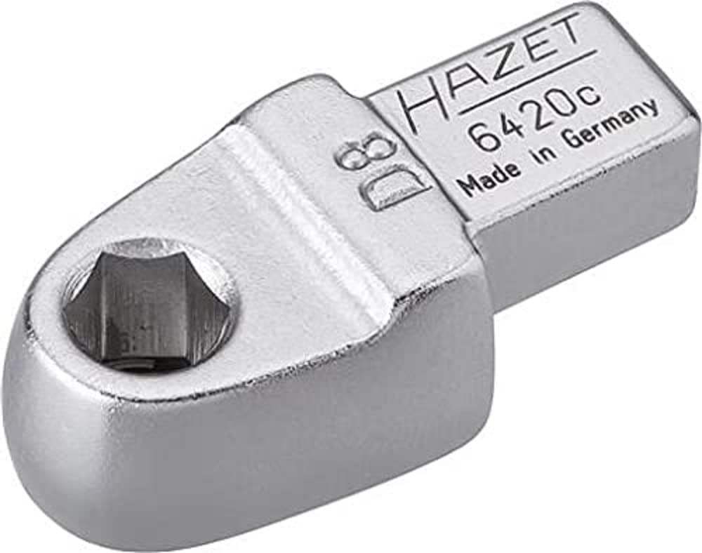 HAZET 6420C 41.5 mm Hexagon Hollow Insert Tool Holder for Bits - Chrome-Plated