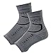 Thirty48 Plantar Fasciitis Socks, 20-30 mmHg Foot Compression Sleeves for Ankle/Heel Support, Increase Blood Circulation, Relieve Arch Pain, Reduce Foot Swelling (Grey & Grey (2 Pairs), Large)