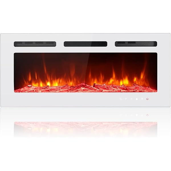 Northwest 80-EF421S Electric Fireplace with Wall Mount and Remote,  Stainless Steel, Portable Fireplaces - Amazon Canada
