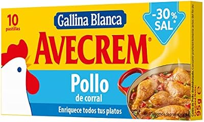 GALLINA BLANCA · Avecrem · Caldo de Galinha com 30% menos sal | Feito com frango ao ar livre, legumes variados e azeite extra virgem.